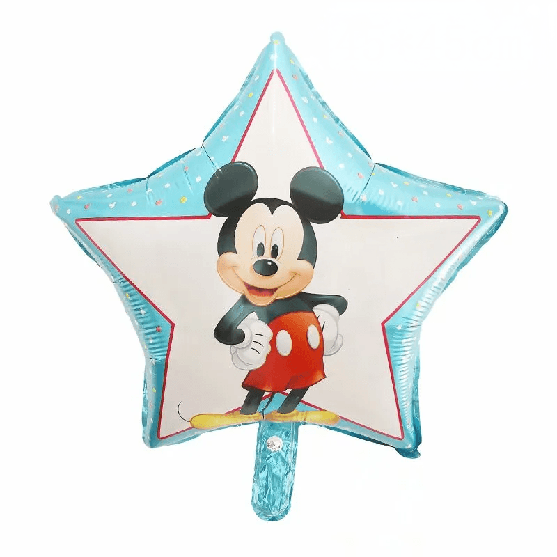 Ballon anniversaire - mickey étoile bleu