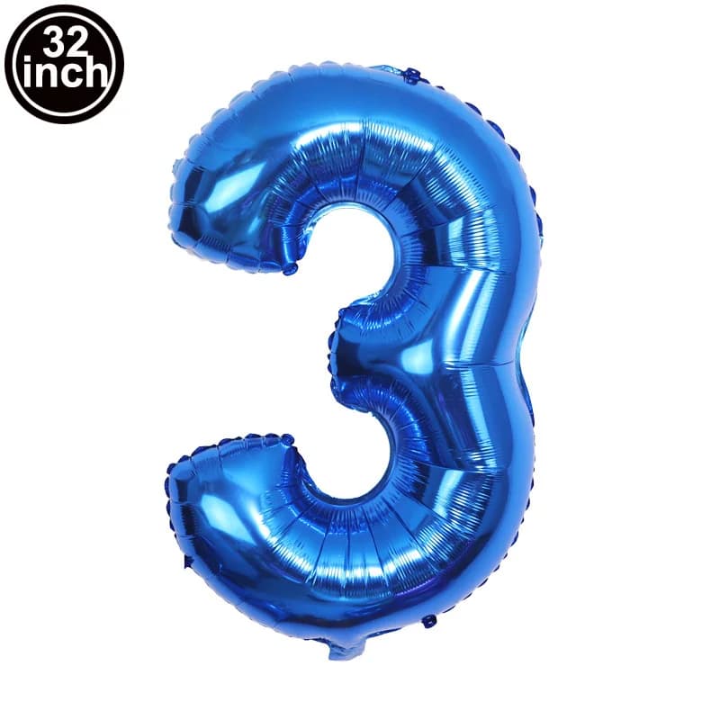Ballon anniversaire - ballon bleu étoilé