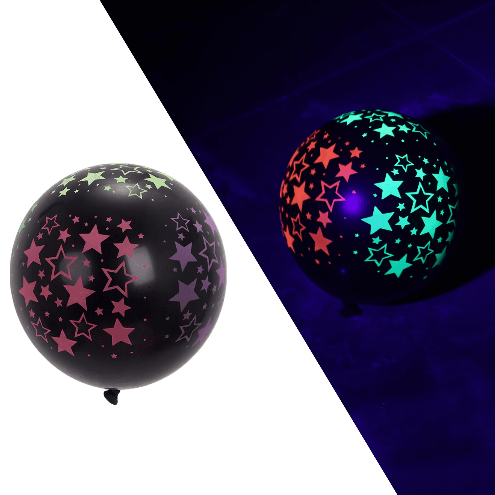 Ballon anniversaire - étoiles lumineuses