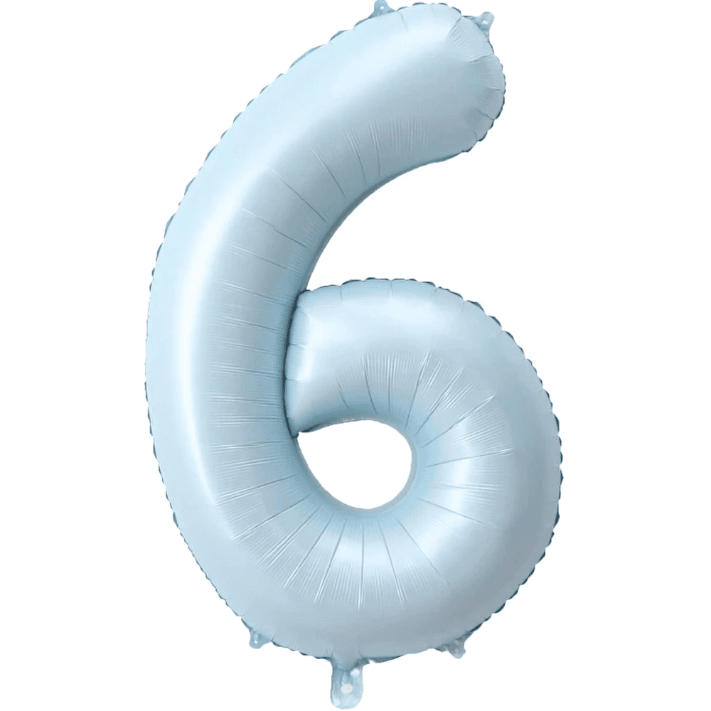 Ballon anniversaire - ciel bleu six