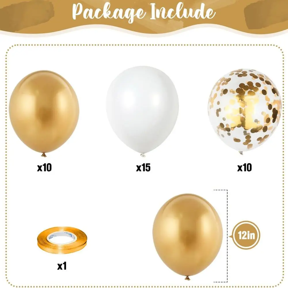 Decoration en ballon pour anniversaire - ballons dorés étoilés