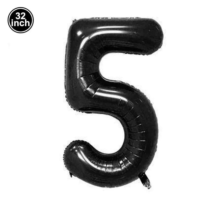Ballon anniversaire - ballon noir éclatant