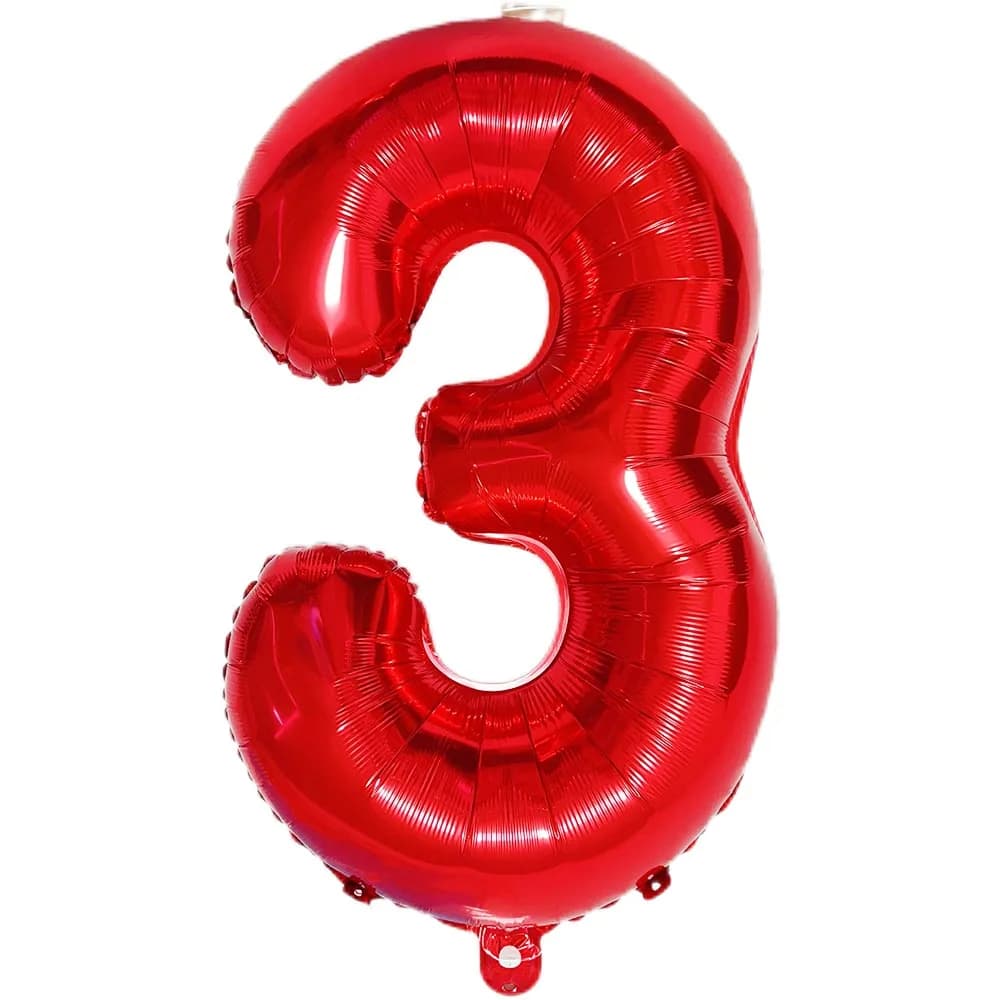 Ballon anniversaire - ballon éclatant rouge