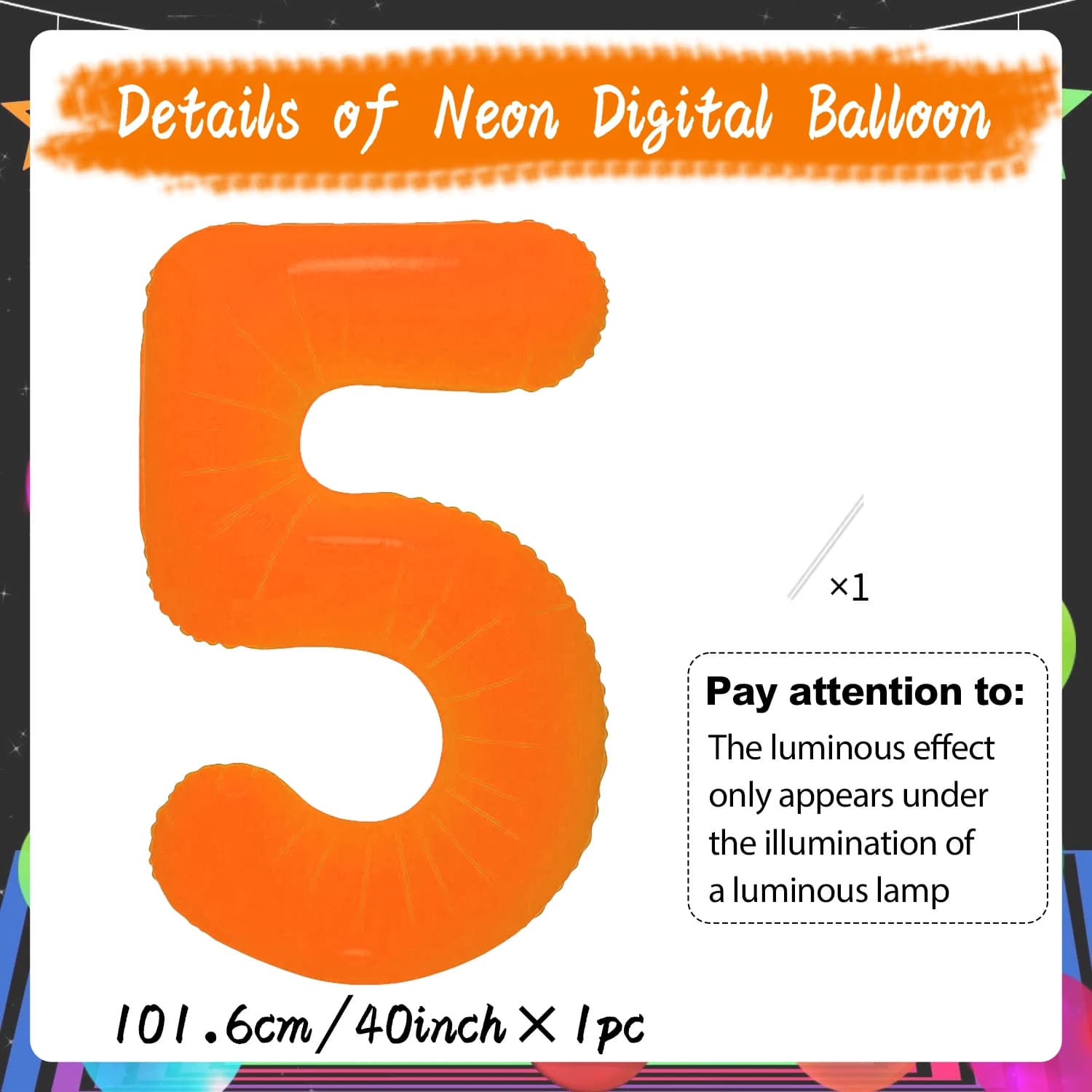 Livraison ballon anniversaire - ballon numérique 5