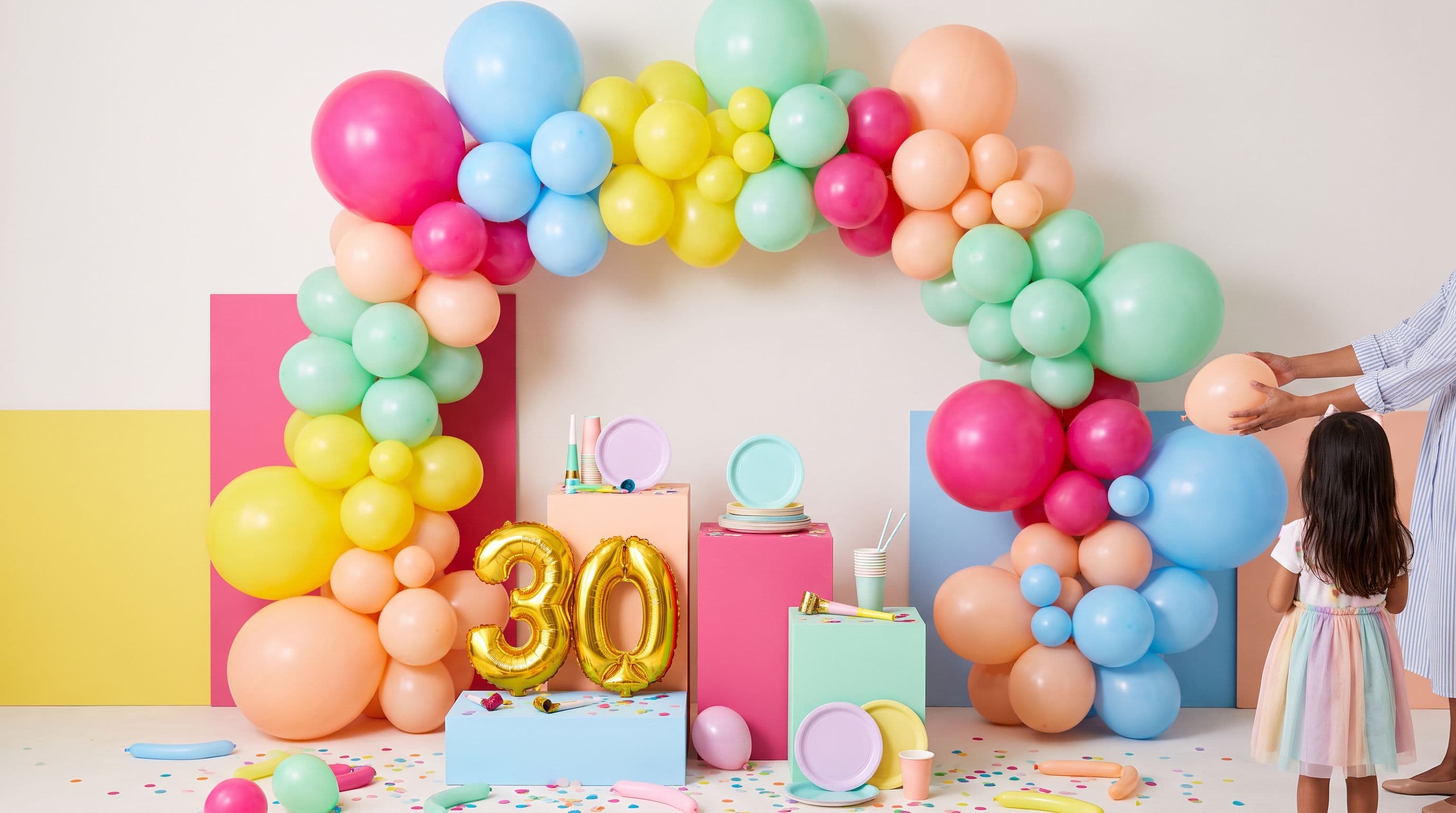 Ballons de fête colorés