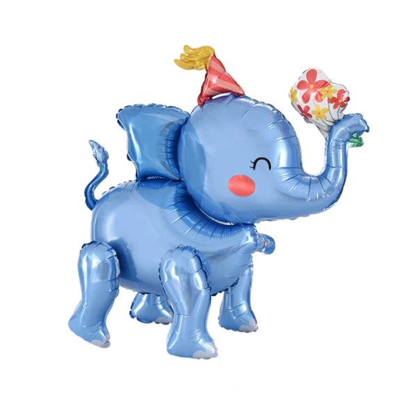 Ballon anniversaire - merveille éléphant bleu