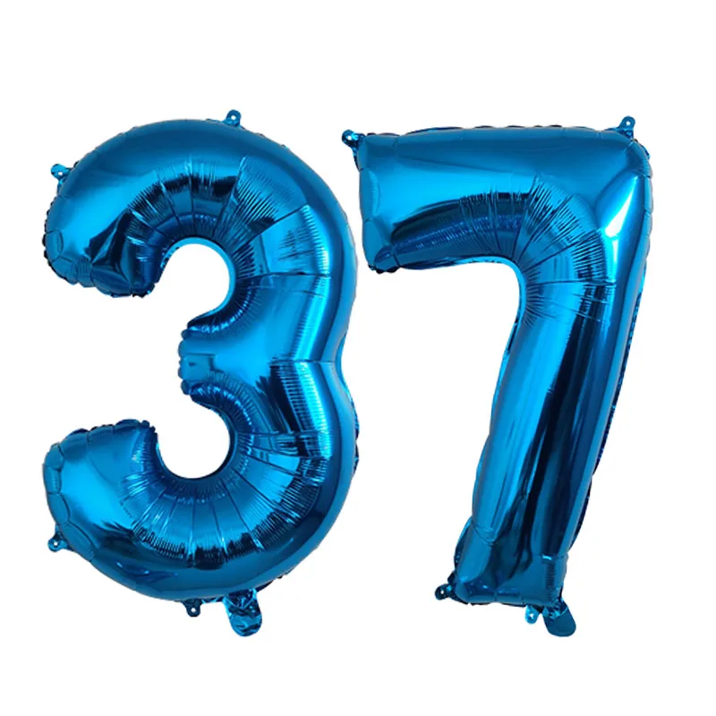 ballon chiffre bleu 37