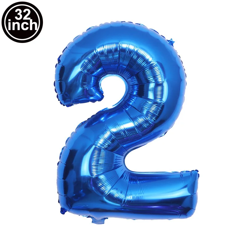 ballon gonflable chiffre deux