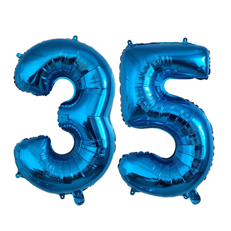 ballon événement bleu 35